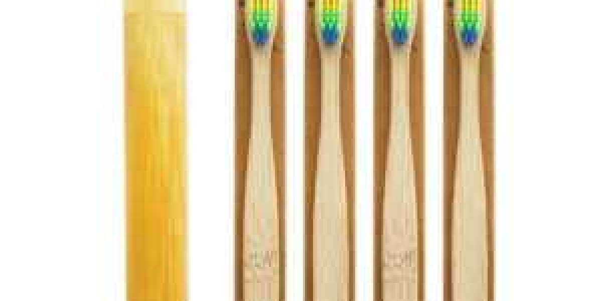 bamboo toothbrush charcoal infused bristles